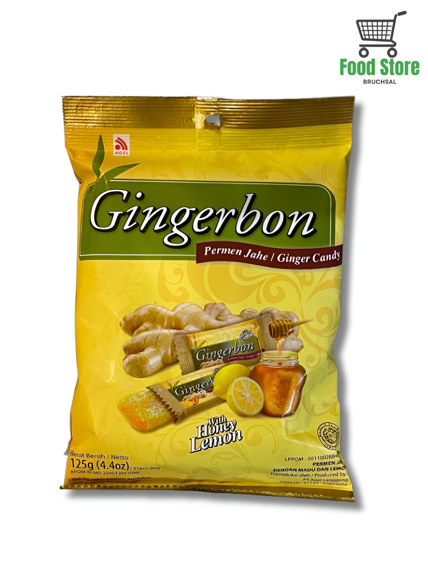 Honey and Lemon Flavor Gingerbon 125g