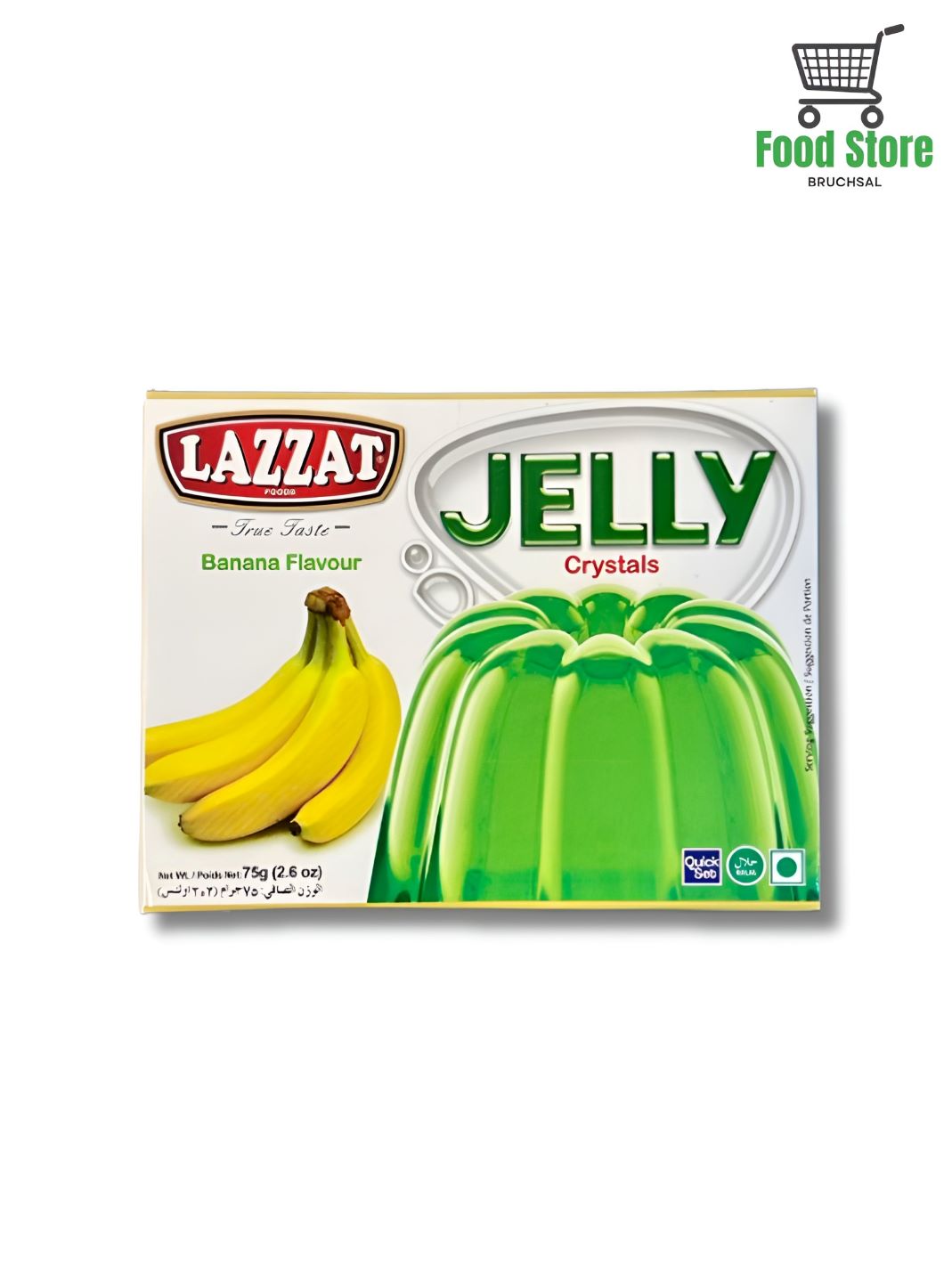 Banana Flavour Jelly Crystals Lazzat 75g