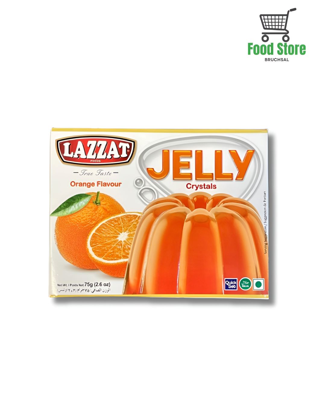 Orange Flavour Jelly Crystals Lazzat 75g