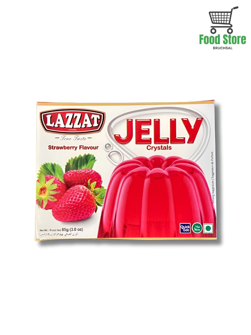 Strawberry Flavour Jelly Crystals Lazzat 85g