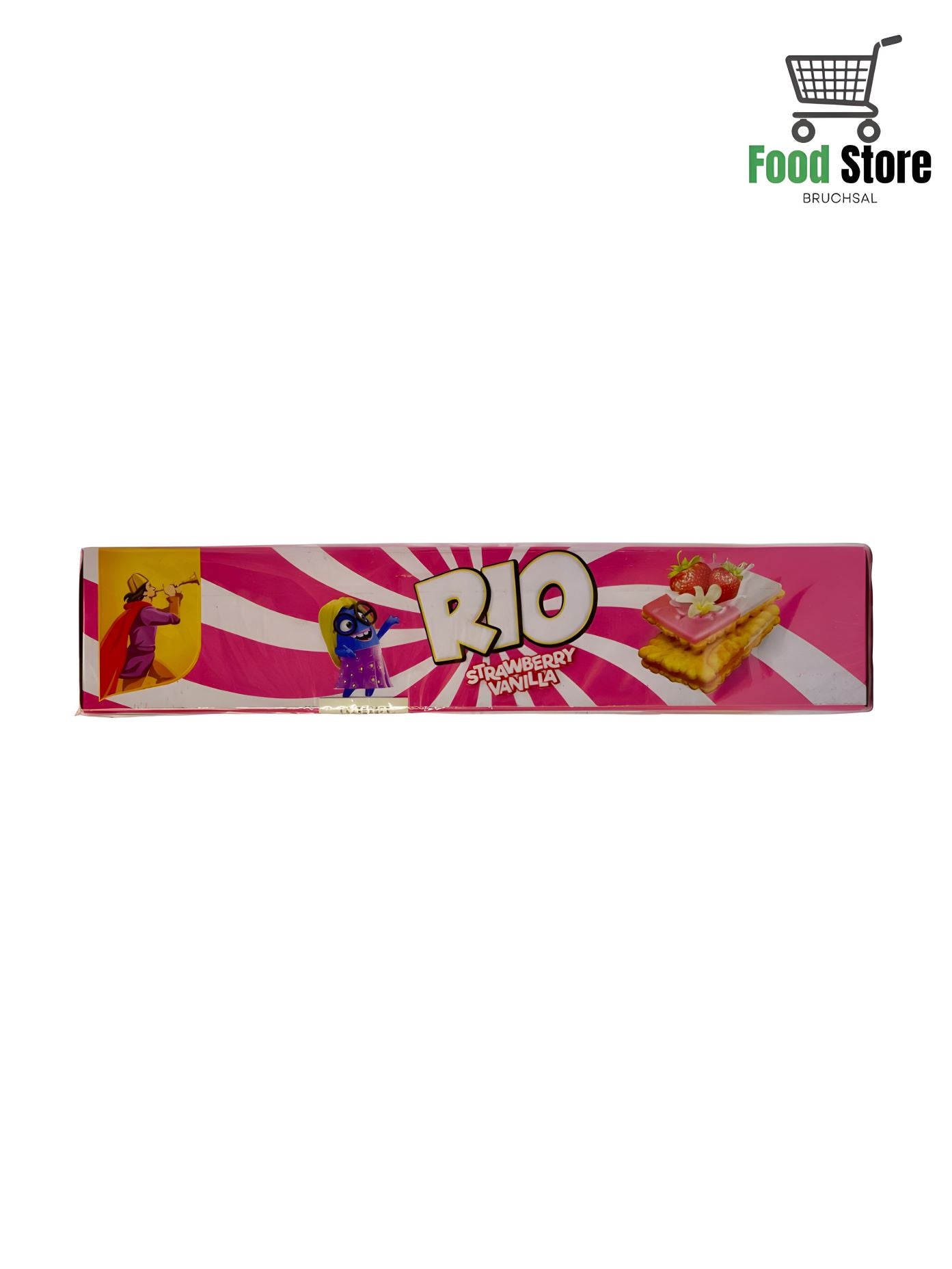 Rio Strawberry Vanilla Biscuit 128g