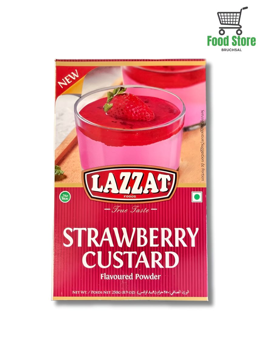 Strawberry Custard Powder Lazzat 250g