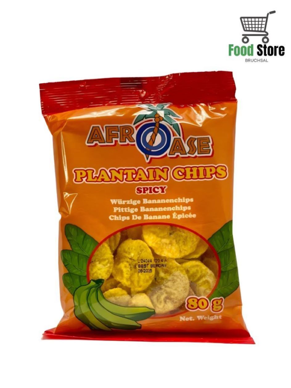 Plantain Bananachips Spicy Afroase 80g