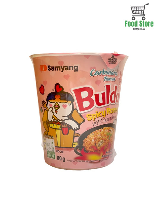 Spicy Ramen Hot Chicken Carbonara Flavour Cup Buldak 80g